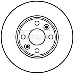 BORG & BECK Тормозной диск BBD5226